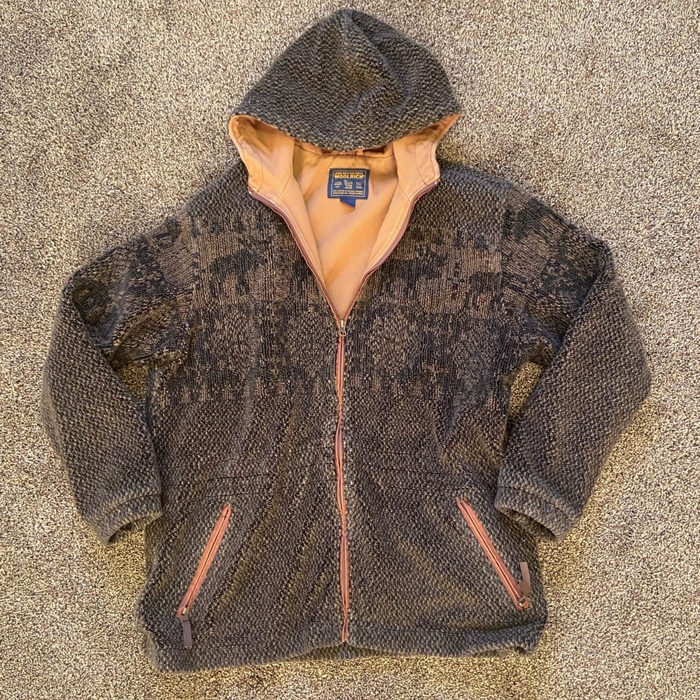Vintage Women’s Woolrich Fleece Hoodie XL